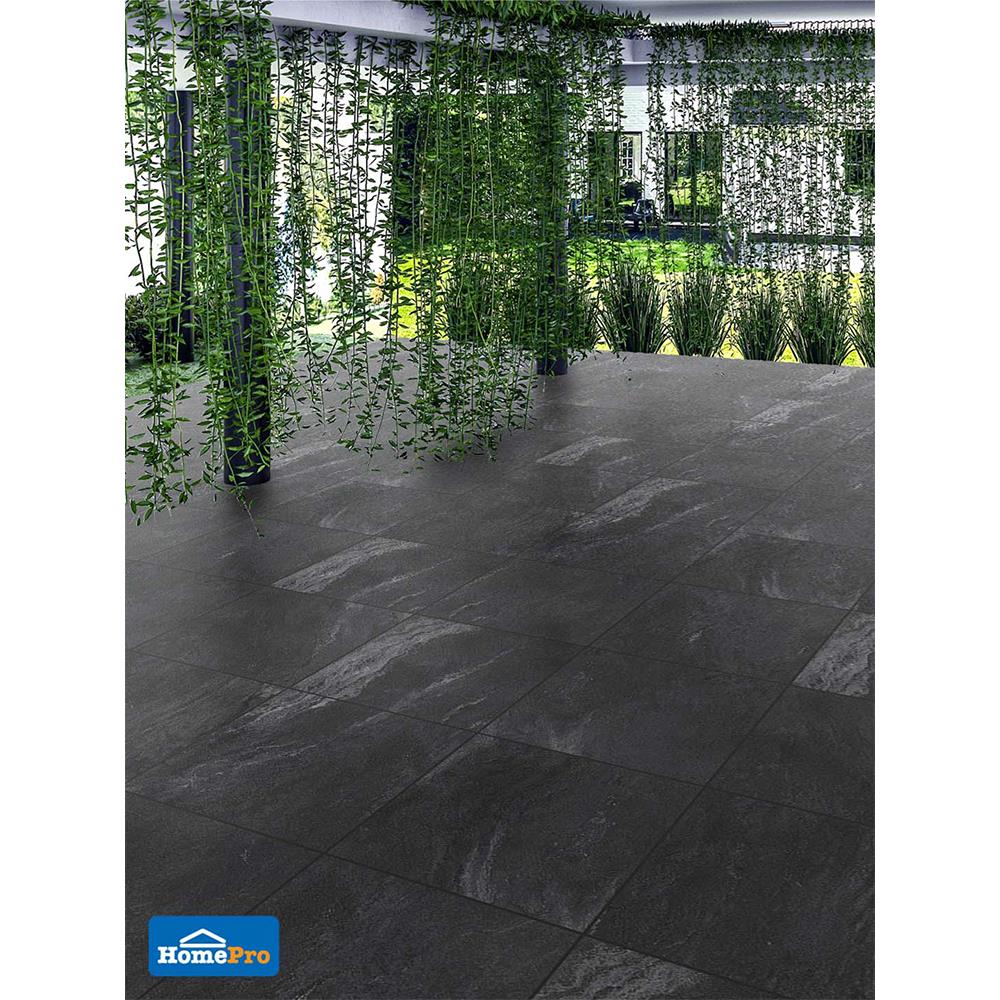 กระเบื้องพื้นพอร์ซเลน  16x16 นิ้ว COTTO ครีก เทาเข้ม PM (HYG) 0.96M2