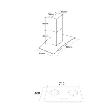 เตาฝัง+เครื่องดูดควัน TECNOSTAR HBJETSS+TNS3490K_1