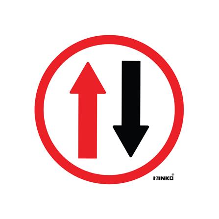 ป้ายให้รถสวนทาง PANKO SA2103 สีขาว/แดง_0