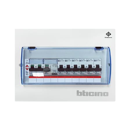 ชุดตู้คอนซูมเมอร์ยูนิต 8 ช่อง 50 แอมป์ พร้อมกันไฟรั่ว/ไฟดูด BTICINO_0