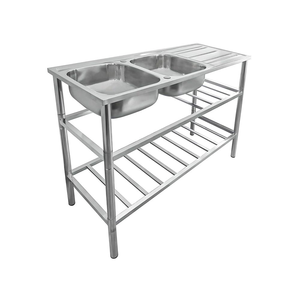 ซิงค์ขาตั้ง 2 หลุม 1 ที่พัก AXIA PP ST 12050 สเตนเลส