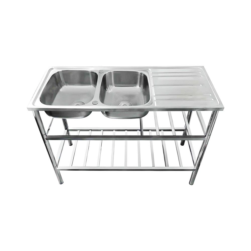 ซิงค์ขาตั้ง 2 หลุม 1 ที่พัก AXIA PP ST 12050 สเตนเลส