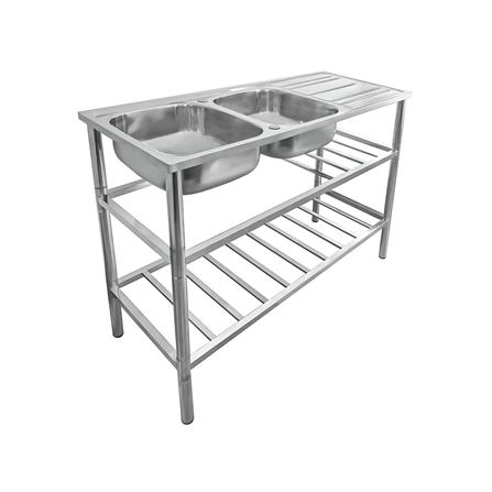 ซิงค์ขาตั้ง 2 หลุม 1 ที่พัก AXIA PP ST 12050 สเตนเลส_0