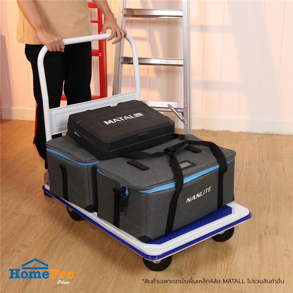 รถเข็นพื้นเหล็ก 4 ล้อ MATALL JR3001 280 กก.