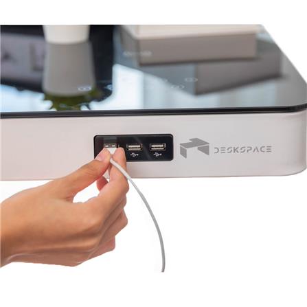 D.I.Y. โต๊ะทำงานปรับระดับ DESKSPACE W119DESK2 สีขาว_3