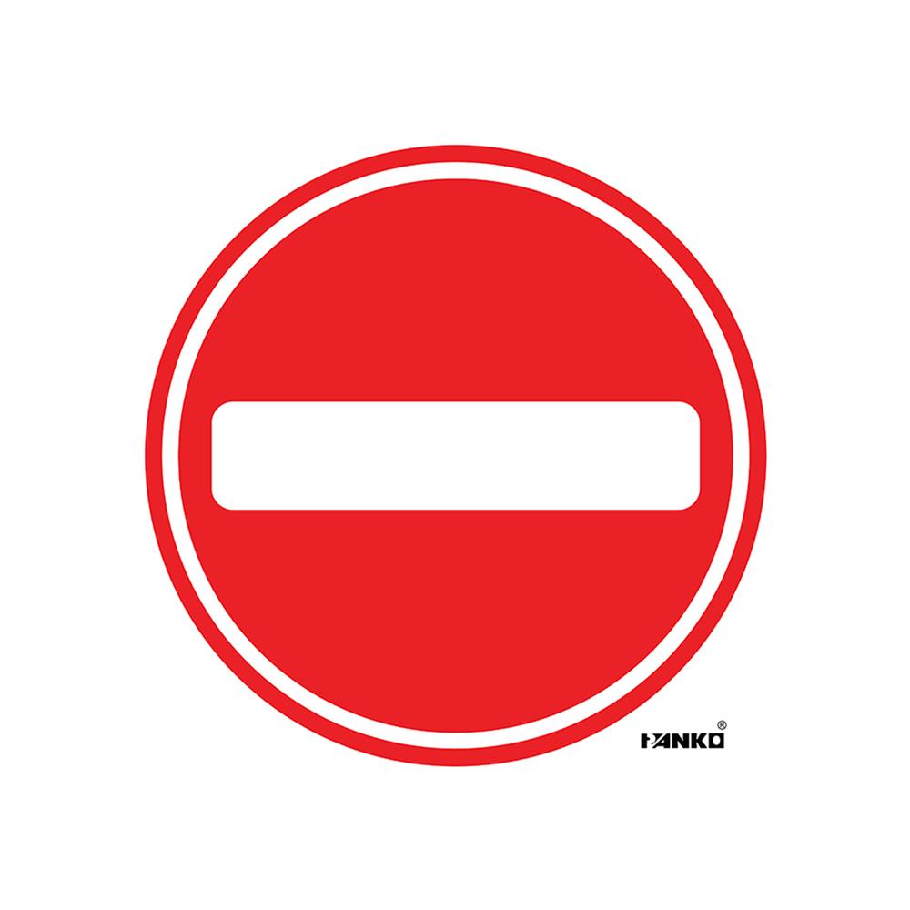 ป้ายห้ามเข้า PANKO SA2108 สีขาว/แดง