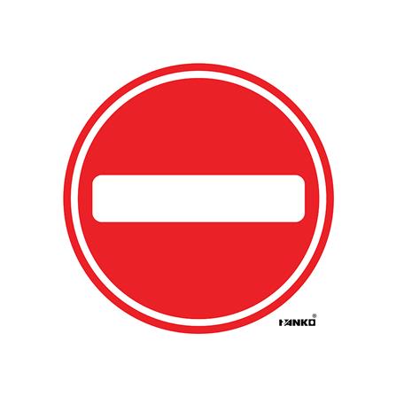 ป้ายห้ามเข้า PANKO SA2108 สีขาว/แดง_0