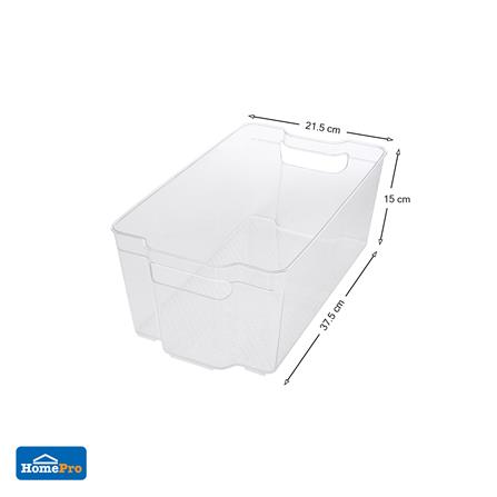 กล่องจัดเก็บในตู้เย็นซ้อนได้37.5x21.5x15cm.KECH_4
