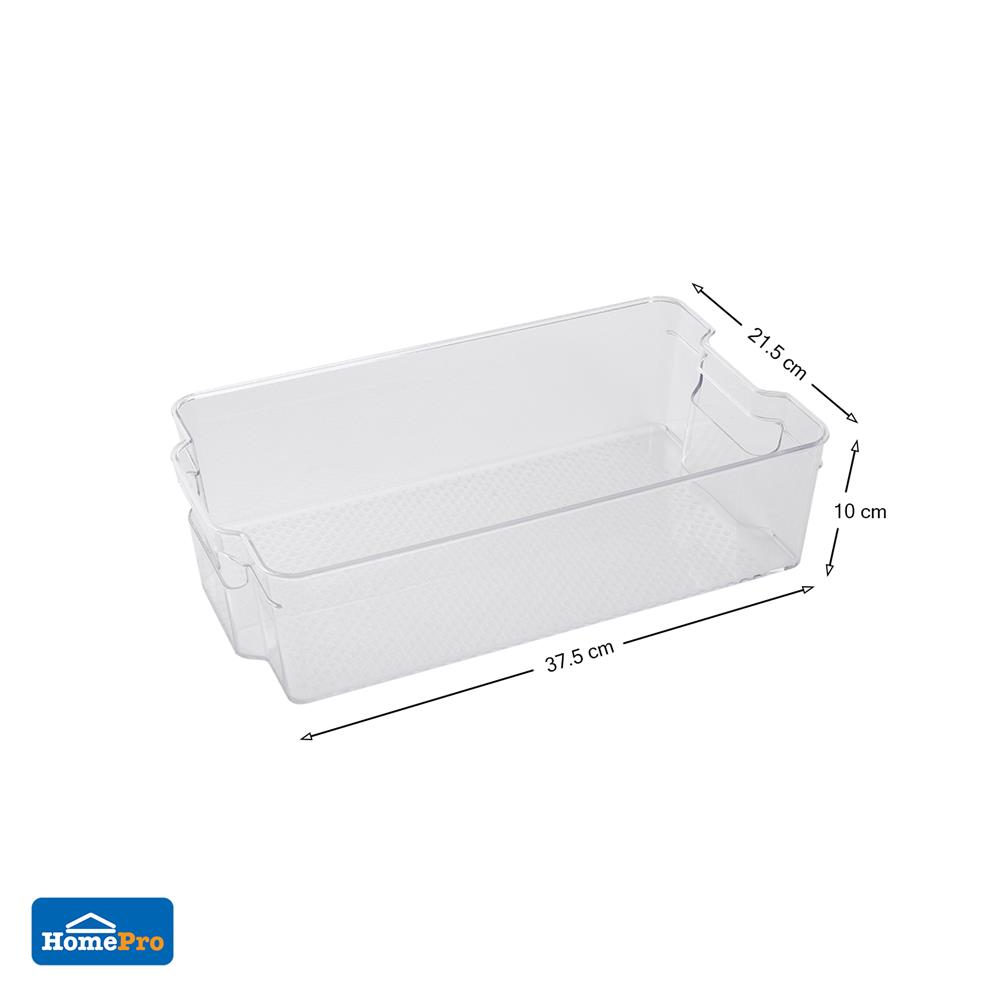 กล่องจัดเก็บในตู้เย็นซ้อนได้37.5x21.5x10cm.KECH