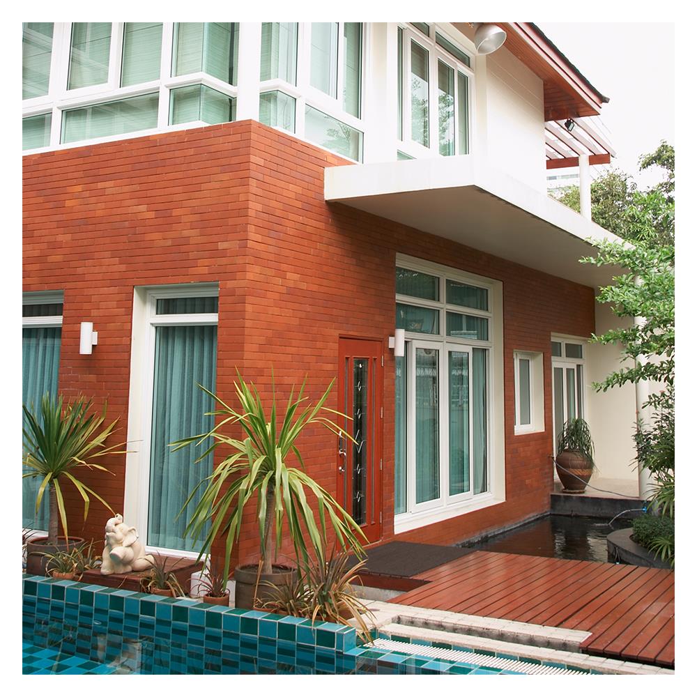 กระเบื้องดินเผา 8x8 นิ้ว KENZAI เอ็กซ์ทรูด ไทล์ ไวท์ สโตน 10P