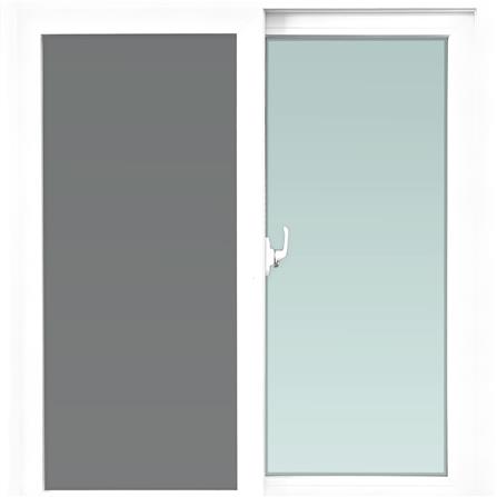 หน้าต่างเลื่อน UPVC S-S มุ้ง WINDOW ASIA ECO 100X100 ซม. สีขาว_1