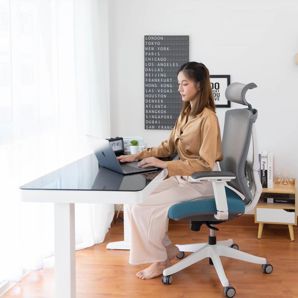 D.I.Y. โต๊ะทำงานปรับระดับ DESKSPACE W119DESK2 สีดำ