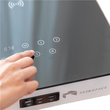 D.I.Y. โต๊ะทำงานปรับระดับ DESKSPACE W119DESK2 สีดำ_2