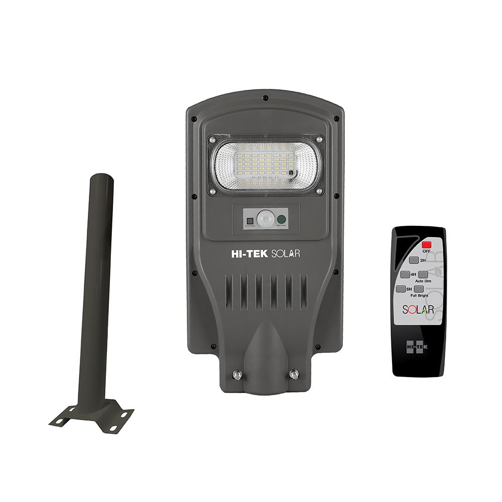 ไฟถนน SOLAR HI-TEK HFSF00030D 30 วัตต์ DAYLIGHT สีเทา