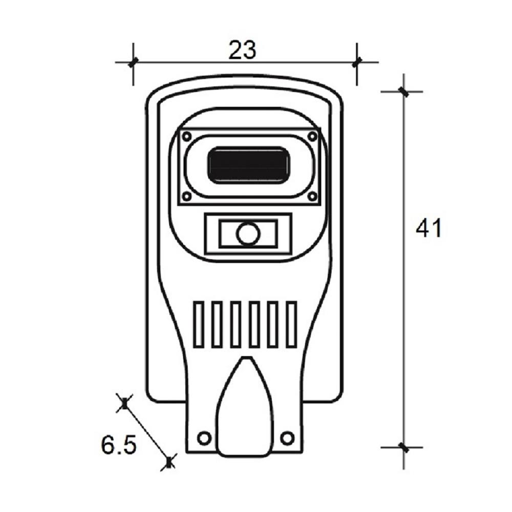 ไฟถนน SOLAR HI-TEK HFSF00030D 30 วัตต์ DAYLIGHT สีเทา