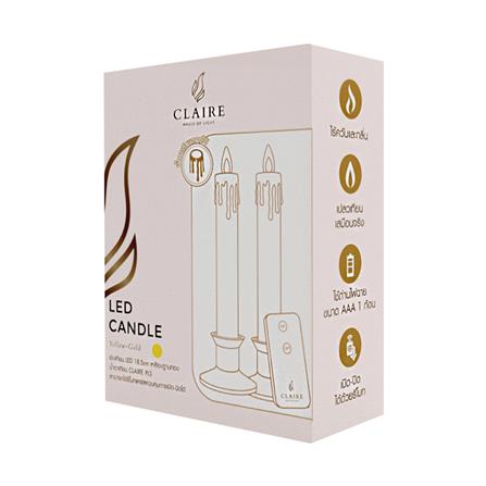 เชิงเทียน LED CLAIRE 0.06 วัตต์ WARMWHITE 18.5 ซม._4