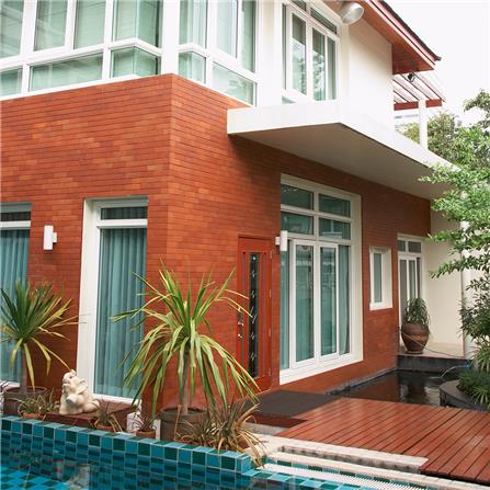 กระเบื้องดินเผา 4x9 นิ้ว KENZAI เอ็กซ์ทรูด ไทล์ ไวท์ สโตน 30P_1