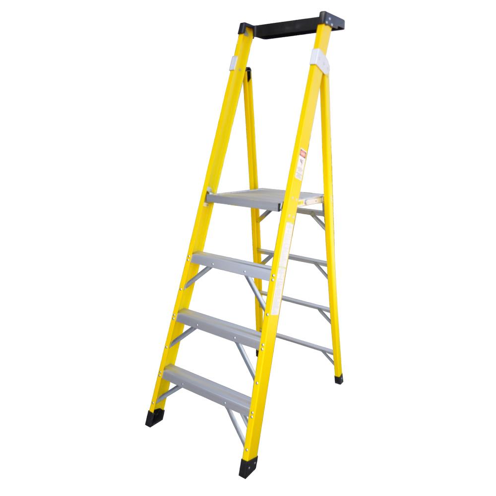 NON-CONDUCTIVE LADDER WITH HANDLE MATALL FGHP104S 4-STEP