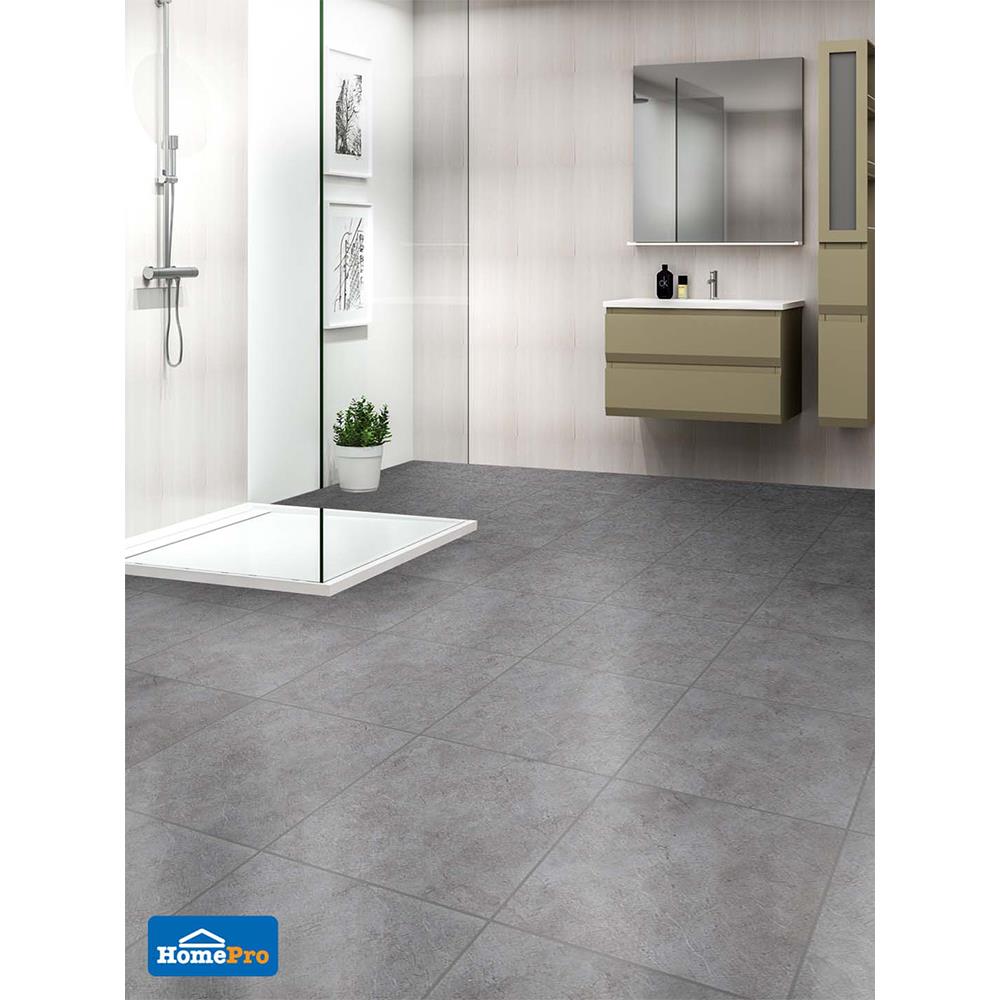 กระเบื้องพื้นพอร์ซเลน  16x16 นิ้ว COTTO ริเวนเดลล์ เทา PM 0.96M2