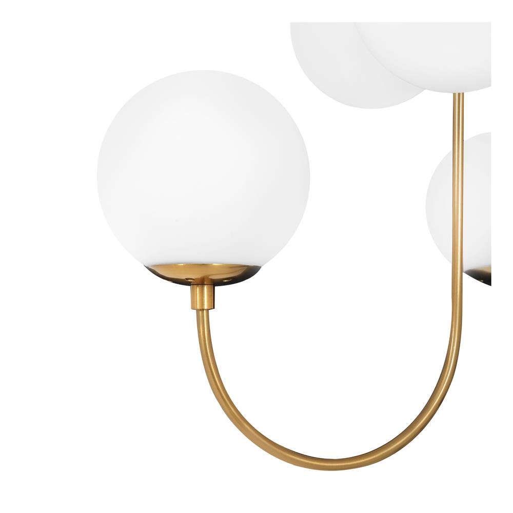 ไฟช่อ CARINI D20822-6 สีขาว/ทอง 6 หัว