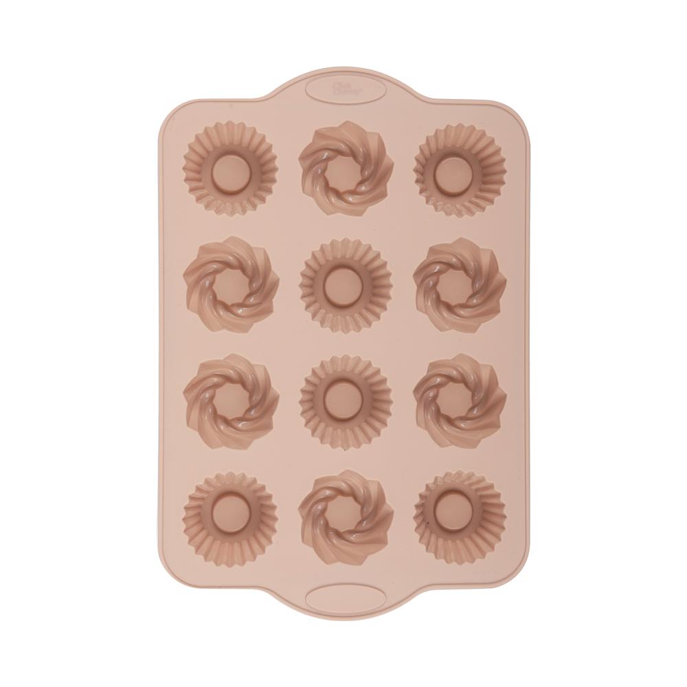 ถาดแม่พิมพ์ 12 หลุม COOK CHARMY 34x22 ซม. สีเบจ