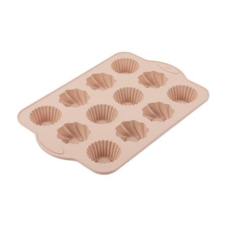 ถาดแม่พิมพ์ 12 หลุม COOK CHARMY 34x22 ซม. สีเบจ