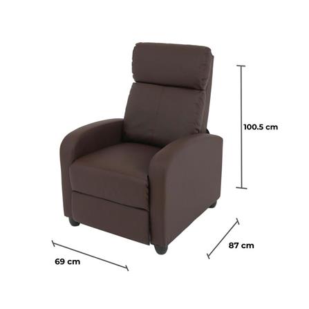 เก้าอี้ปรับเอนนอน FURDINI MUZE สีน้ำตาล_7