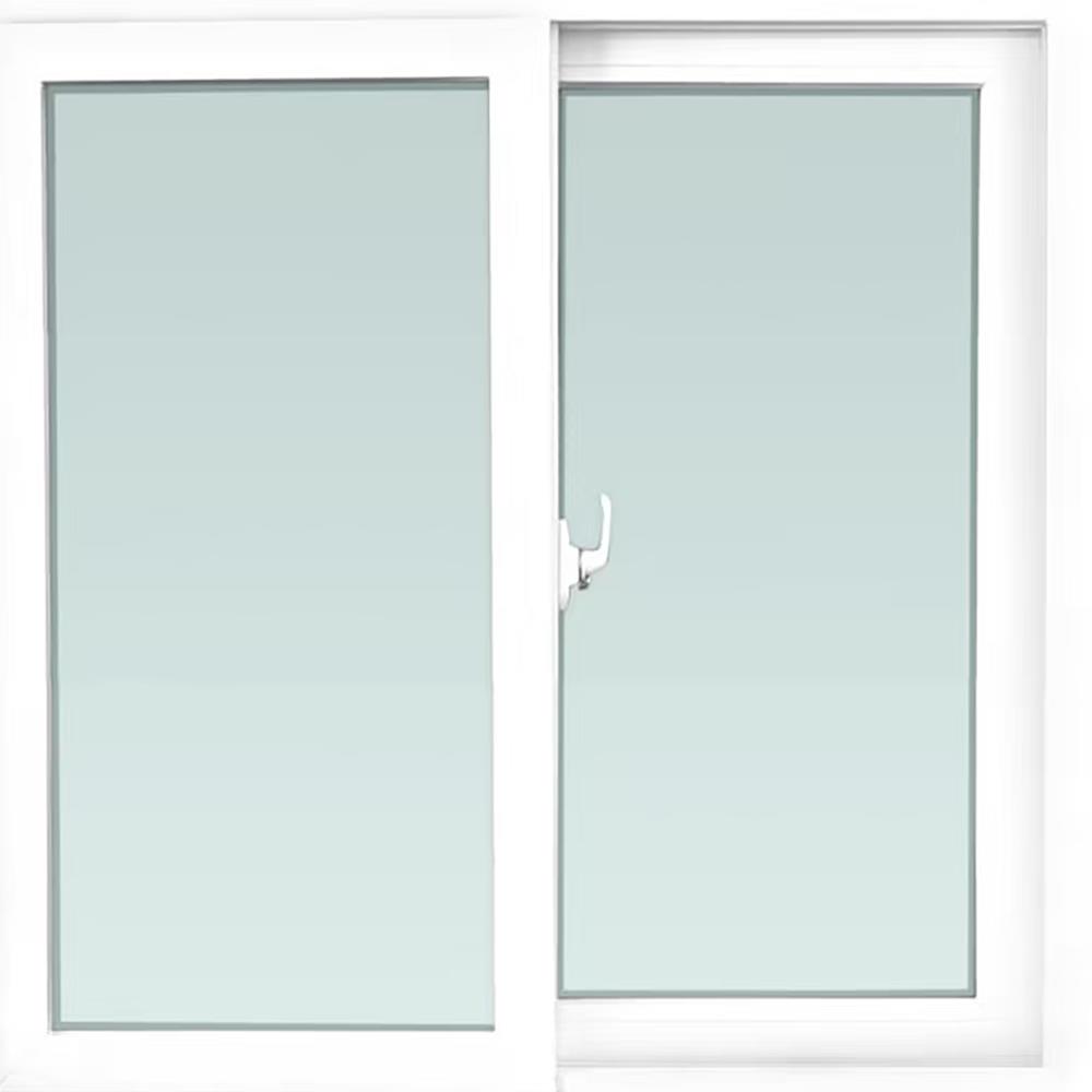 หน้าต่างเลื่อน UPVC S-S ไม่มีมุ้ง WINDOW ASIA ECO 100X100 ซม. สีขาว