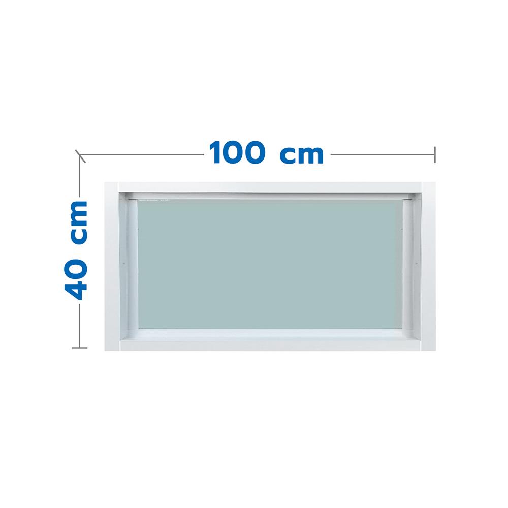 ช่องแสงหน้าต่าง UPVC WINDOW ASIA 100x40 ซม. สีขาว