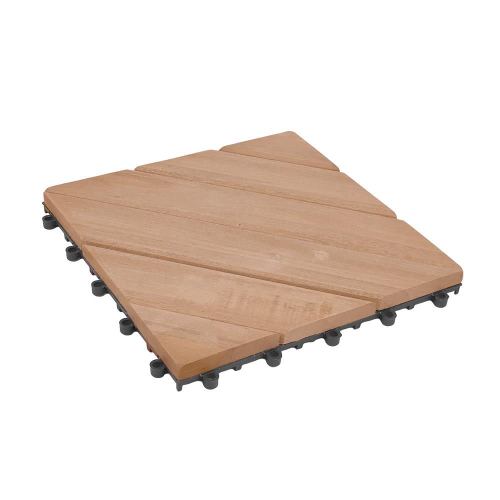 ทางเท้าไม้เต็ง หน้าใหญ่ลายเฉียง SPRING 30x30 ซม.