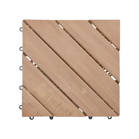 ทางเท้าไม้เต็ง หน้าใหญ่ลายเฉียง SPRING 30x30 ซม.