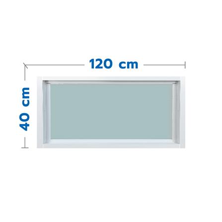ช่องแสงหน้าต่าง UPVC WINDOW ASIA 120x40 ซม. สีขาว