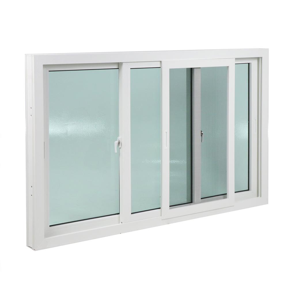 หน้าต่างบานเลื่อน UPVC S-F-S มุ้ง WINDOW ASIA 180X110 ซม. สีขาว