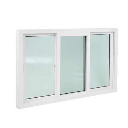 หน้าต่างบานเลื่อน UPVC S-F-S มุ้ง WINDOW ASIA 180X110 ซม. สีขาว_1