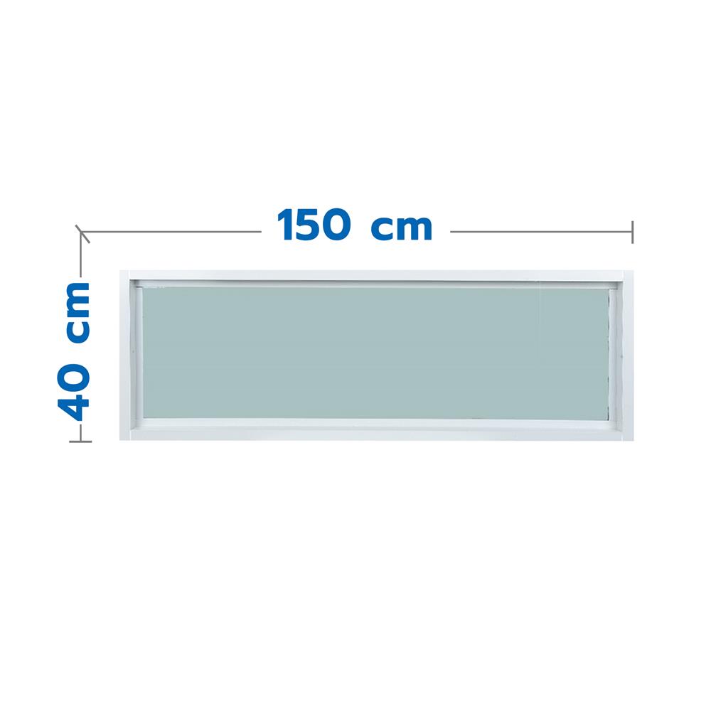 ช่องแสงหน้าต่าง UPVC WINDOW ASIA 150x40 ซม. สีขาว