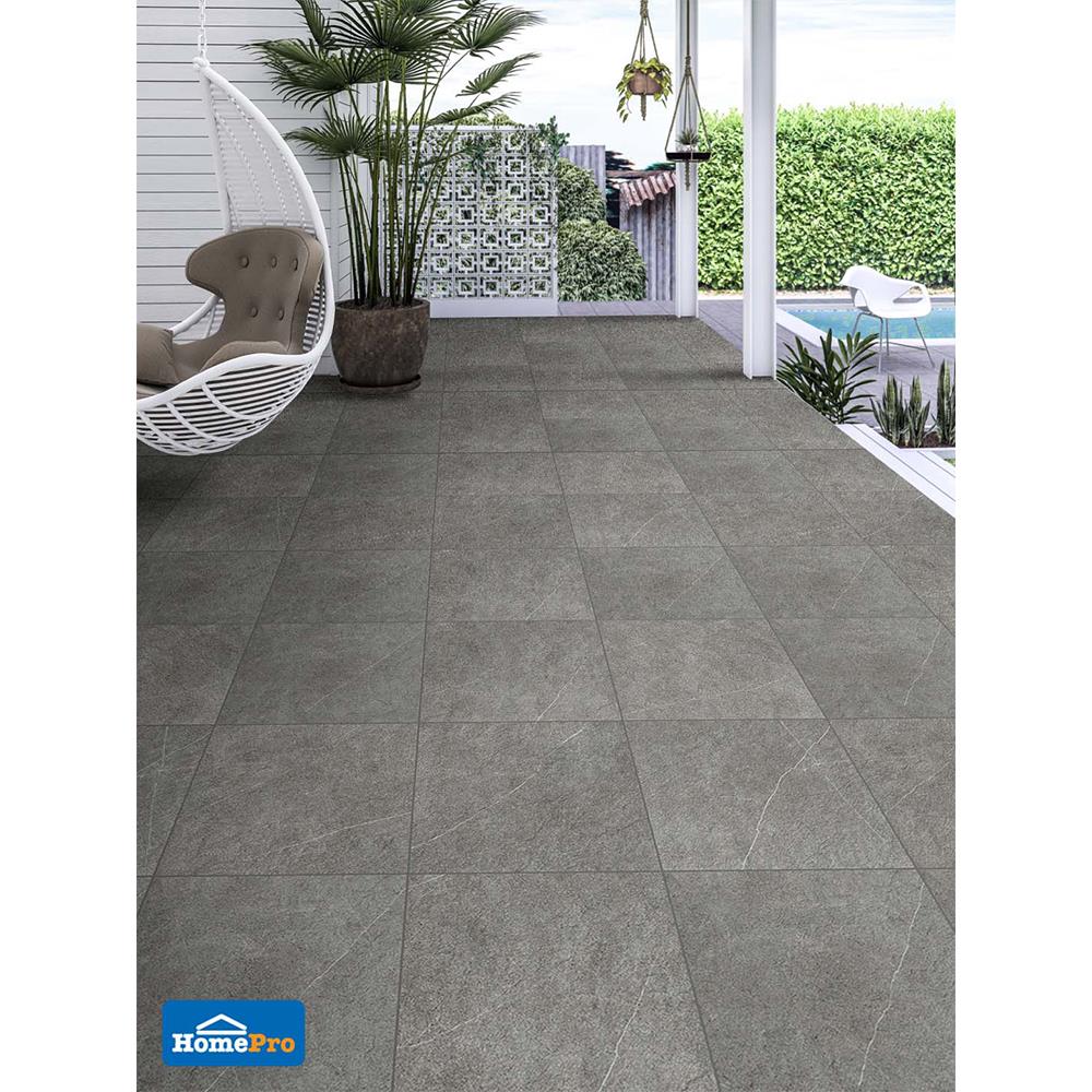 กระเบื้องพื้นพอร์ซเลน  16x16 นิ้ว COTTO เวนอม เทาเข้ม PM 0.96M2