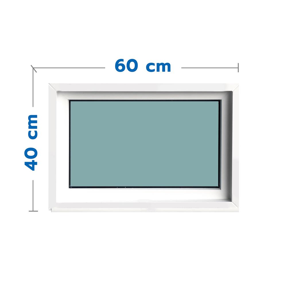 ช่องแสงหน้าต่าง UPVC WINDOW ASIA 60x40 ซม. สีขาว