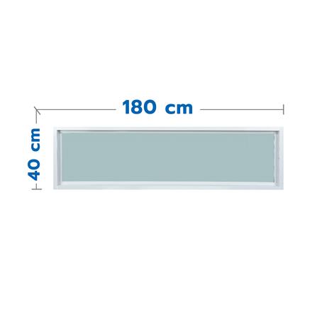 ช่องแสงหน้าต่าง UPVC WINDOW ASIA 180x40 ซม. สีขาว