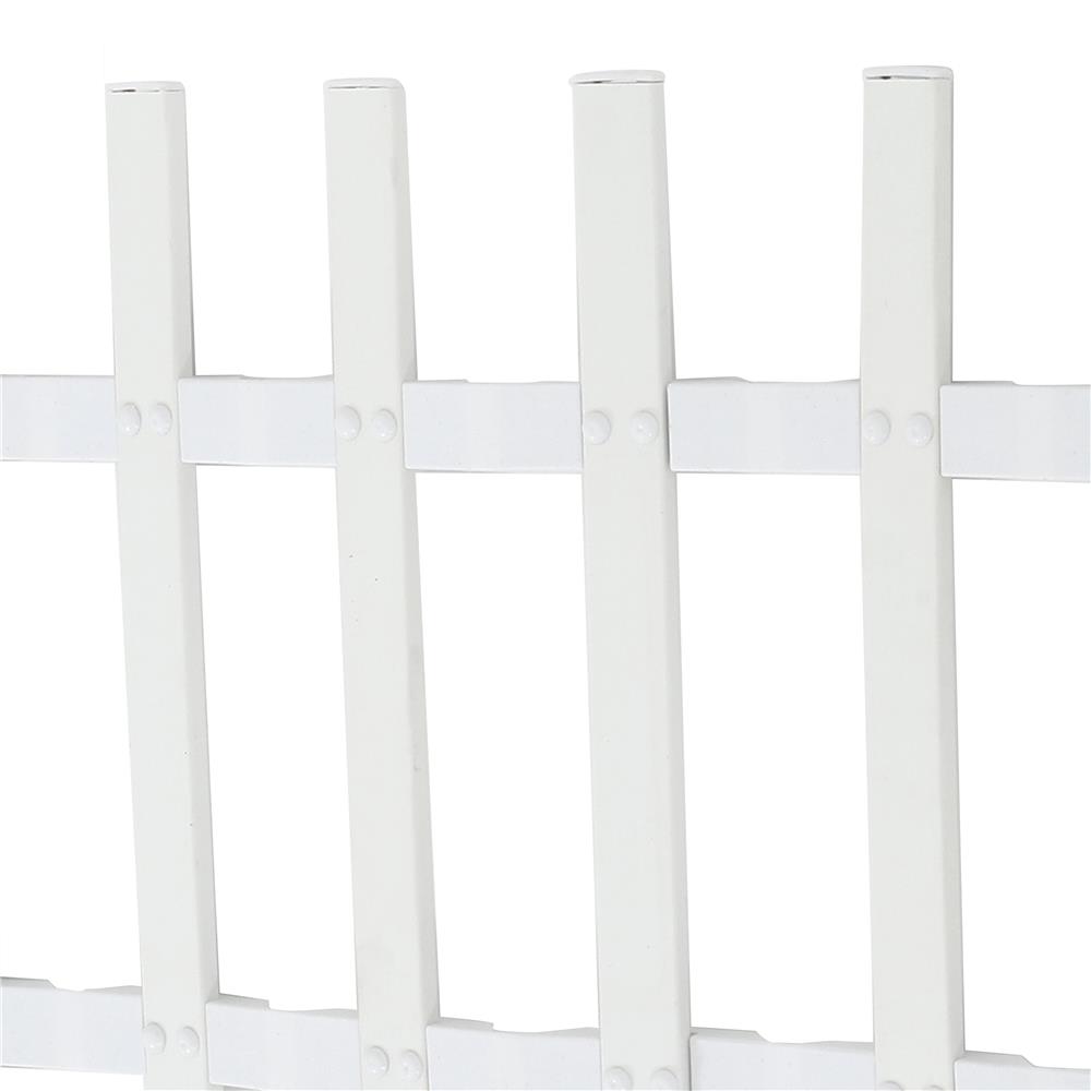 รั้วพลาสติกปักพื้น SPRING ปลายตรง 30 ซม. สีขาว
