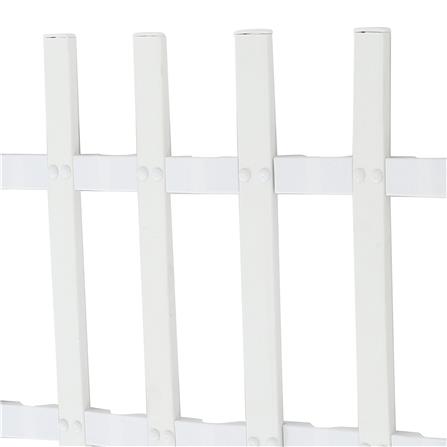 รั้วพลาสติกปักพื้น SPRING ปลายตรง 30 ซม. สีขาว_2