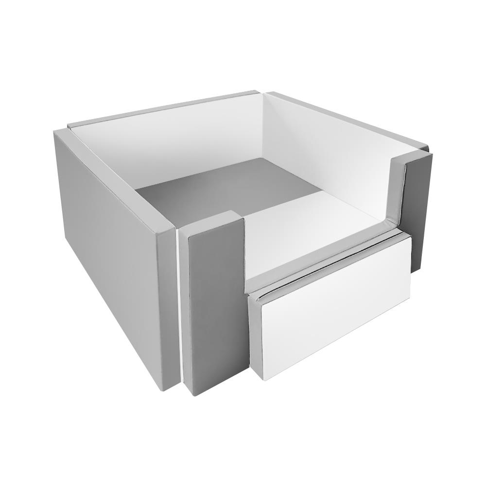 คอกกั้นเด็ก GEKO ไซซ์ S หนัง PU สีเทา/ขาว