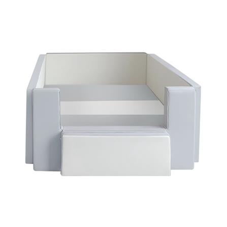 คอกกั้นเด็ก GEKO 3.5 ฟุต หนัง PU สีเทา/ขาว