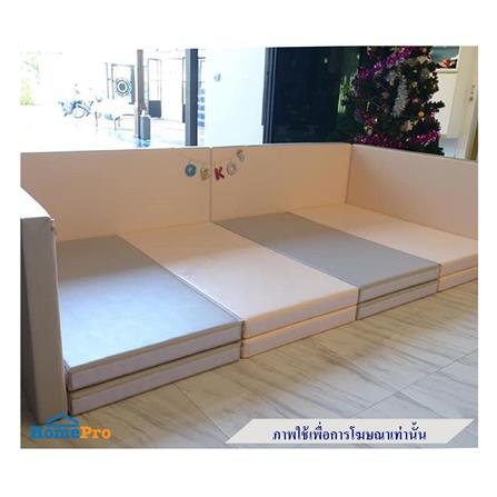 คอกกั้นเด็ก GEKO 3.5 ฟุต หนัง PU สีเทา/ขาว_8