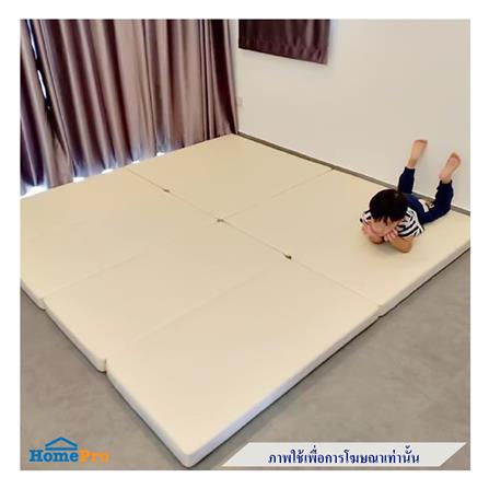 คอกกั้นเด็ก GEKO 3.5 ฟุต หนัง PU สีเทา/ขาว_9