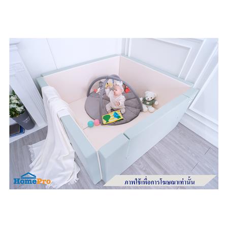 คอกกั้นเด็ก GEKO ไซซ์ S หนัง SILICONE สีเทา/ขาว_3