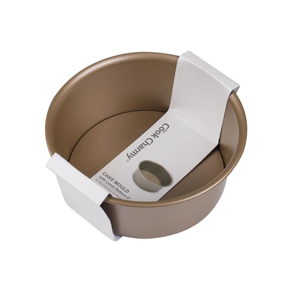 พิมพ์เค้กถอดได้ COOK CHARMY 6 นิ้ว สีน้ำตาล