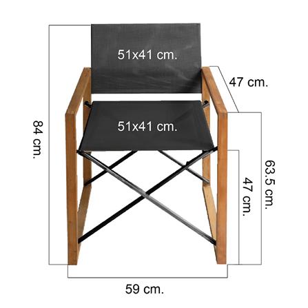 เก้าอี้ MODERN OUTDOOR PARC DIRECTOR สีดำ_5