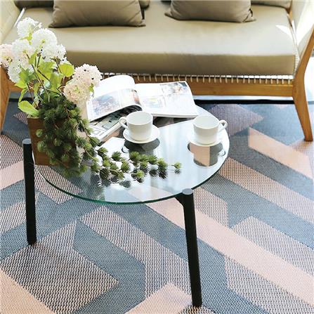 โต๊ะข้างกลม MODERN OUTDOOR TAVIA 67 ซม. สีดำ_2