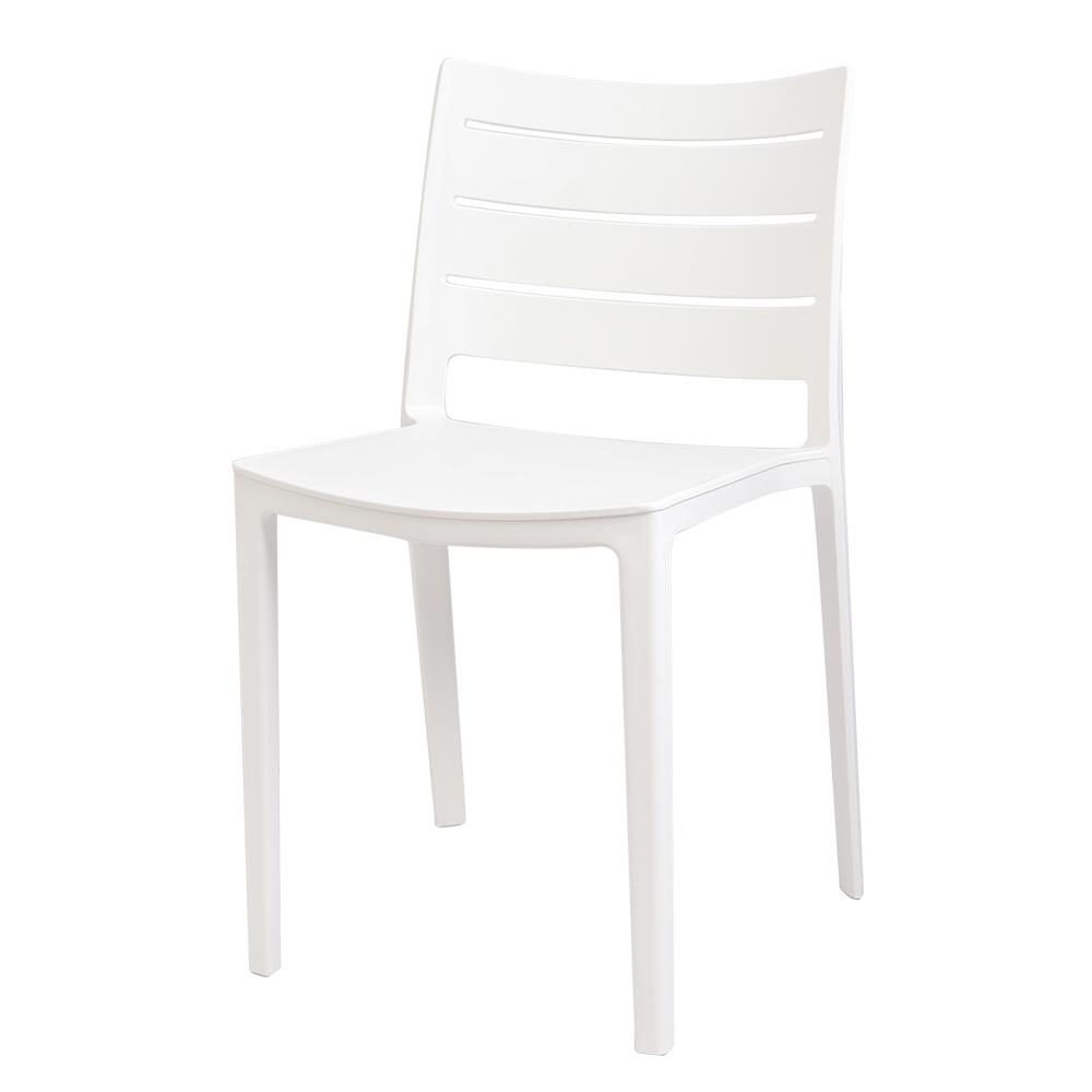 เก้าอี้พลาสติก PP SPRING EMM สีขาว