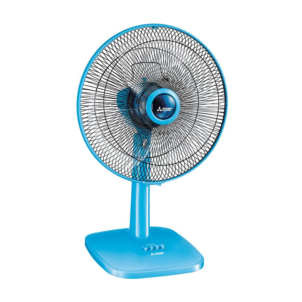 พัดลมตั้งโต๊ะ MITSUBISHI D16-GA CY-BL สีฟ้า